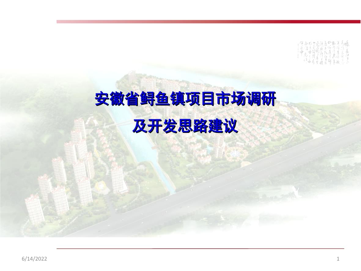 安徽省安庆市枞阳县鲟鱼镇旅游开发项目前期策划方案